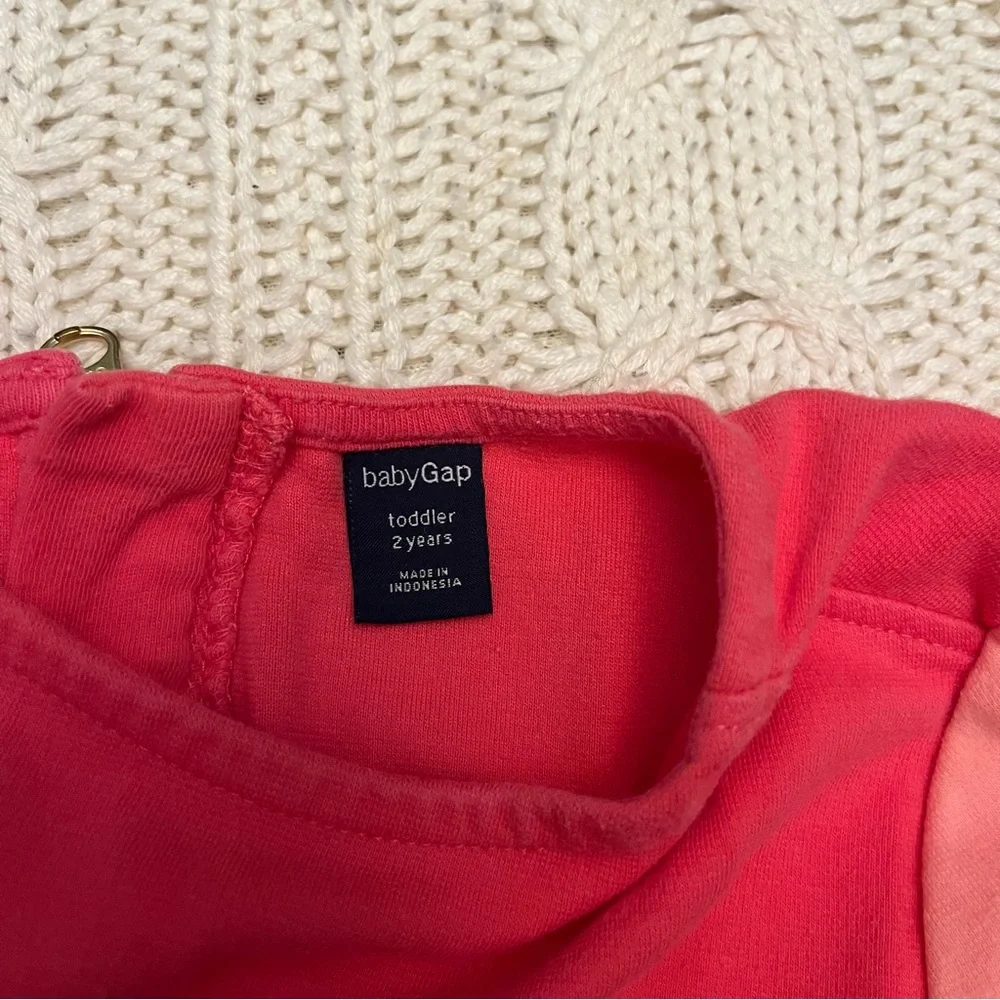Baby GAP Toddler Girls Size 2 Years Colorblock Pink and Tan Dress
